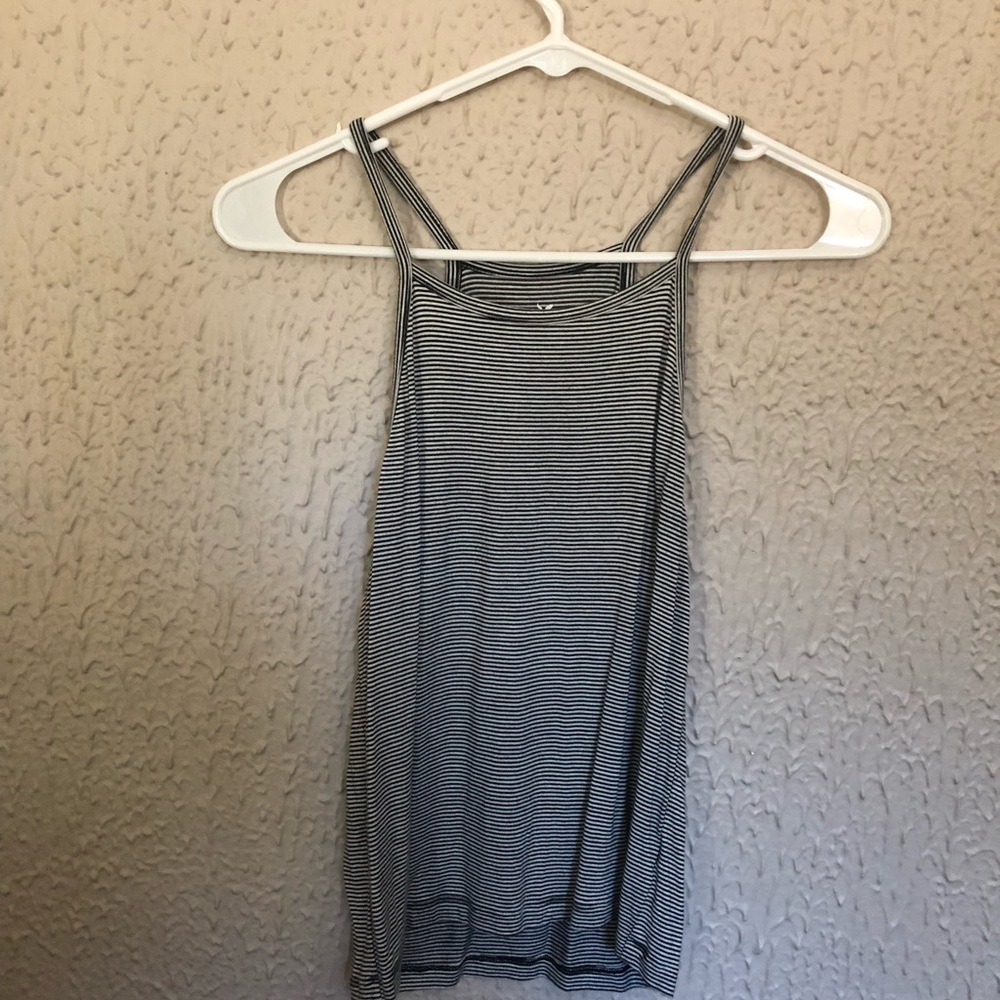 Striped AEO Tank Crop Top